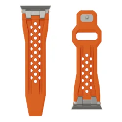 UAG รุ่น Monarch - สายนาฬิกา Apple Watch 42/44/45/49mm - สี Orange/Titanium 18 UAG รุ่น Monarch - สายนาฬิกา Apple Watch 42/44/45/49mm - สี Orange/Titanium