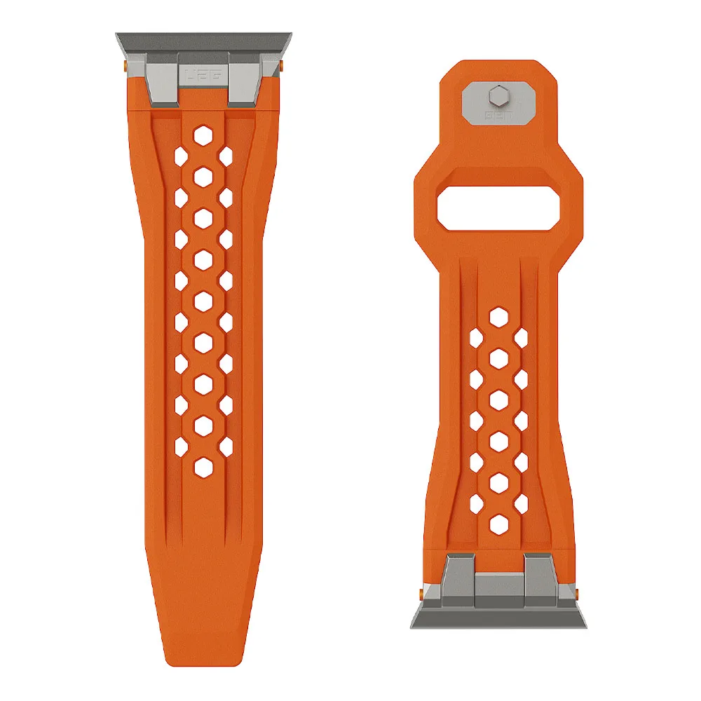 UAG รุ่น Monarch - สายนาฬิกา Apple Watch 42/44/45/49mm - สี Orange/Titanium 5 UAG รุ่น Monarch - สายนาฬิกา Apple Watch 42/44/45/49mm - สี Orange/Titanium - Image 5
