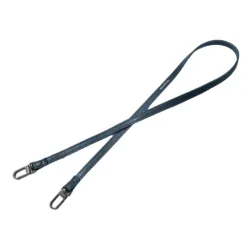 GRAMS(28) รุ่น Leather Lanyard (12mm) - สายสะพายเสริม - สี Navy Blue Pebbled