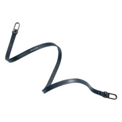 GRAMS(28) รุ่น Leather Lanyard (12mm) - สายสะพายเสริม - สี Navy Blue Pebbled