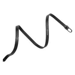 GRAMS(28) รุ่น Leather Lanyard (12mm) - สายสะพายเสริม - สี Black Pebbled