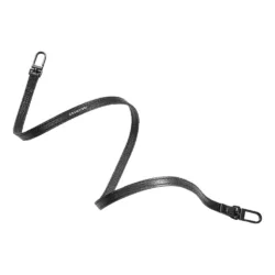 GRAMS(28) รุ่น Leather Lanyard (12mm) - สายสะพายเสริม - สี Black Pebbled