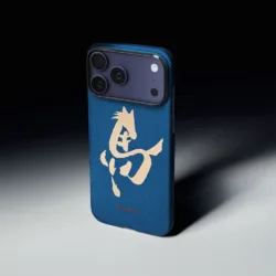 Pitaka รุ่น Ink Horse Painting Edge Case (PitaTap™) - เคส iPhone 17 Pro Max - สี Azure Green 17 Pitaka รุ่น Ink Horse Painting Edge Case (PitaTap™) - เคส iPhone 17 Pro Max - สี Azure Green