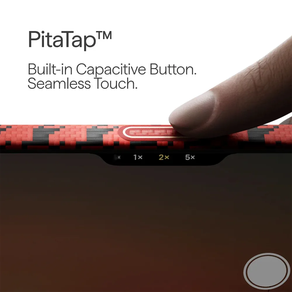 Pitaka รุ่น Happiness Rides In Edge Case (PitaTap™) - เคส iPhone 17 Pro - สี Maroon 5 Pitaka รุ่น Happiness Rides In Edge Case (PitaTap™) - เคส iPhone 17 Pro - สี Maroon - Image 5