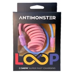 Antimonster รุ่น LOOP สายชาร์จ C to C - สี Cotton Candy