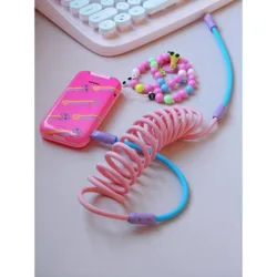 Antimonster รุ่น LOOP สายชาร์จ C to C - สี Cotton Candy