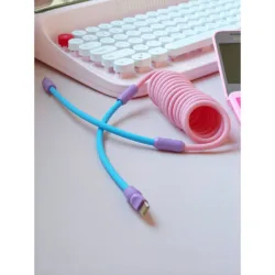 Antimonster รุ่น LOOP สายชาร์จ C to C - สี Cotton Candy