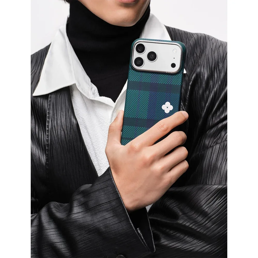 Pitaka รุ่น Flora in Grid Edge Case - เคส iPhone 17 Pro - สี Forest Dawn 11 Pitaka รุ่น Flora in Grid Edge Case - เคส iPhone 17 Pro - สี Forest Dawn - Image 11