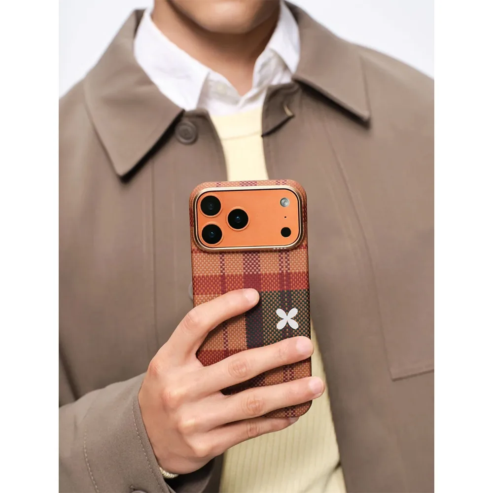 Pitaka รุ่น Flora in Grid Edge Case - เคส iPhone 17 Pro Max - สี Cloud Dusk 9 Pitaka รุ่น Flora in Grid Edge Case - เคส iPhone 17 Pro Max - สี Cloud Dusk - Image 9