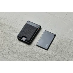 UAG รุ่น Metropolis Wallet with Tracker Card - ที่เก็บบัตรติดหลังมือถือ - สี Kevlar Black