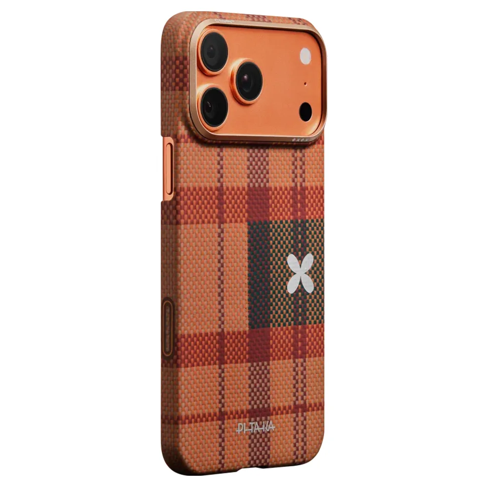 Pitaka รุ่น Flora in Grid Edge Case - เคส iPhone 17 Pro Max - สี Cloud Dusk 2 Pitaka รุ่น Flora in Grid Edge Case - เคส iPhone 17 Pro Max - สี Cloud Dusk - Image 2