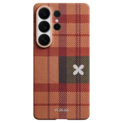 Pitaka รุ่น Flora in Grid Edge Case - เคส Galaxy S26 Ultra - สี Cloud Dusk