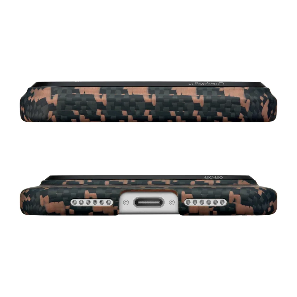 Pitaka รุ่น Happiness Rides In Edge Case (PitaTap™) - เคส iPhone 17 Pro - สี Ebony 3 Pitaka รุ่น Happiness Rides In Edge Case (PitaTap™) - เคส iPhone 17 Pro - สี Ebony - Image 3