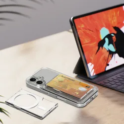 Simply Roar รุ่น Magnetic Clear Card Pocket Slim - ที่เก็บบัตรติดหลังมือถือ - สี Clear 9 Simply Roar รุ่น Magnetic Clear Card Pocket Slim - ที่เก็บบัตรติดหลังมือถือ - สี Clear
