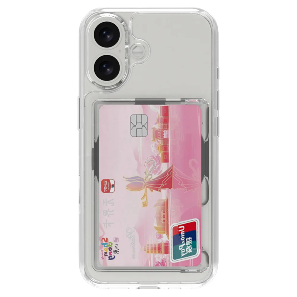 Simply Roar รุ่น Magnetic Clear Card Pocket Stand - ที่เก็บบัตรติดหลังมือถือ - สี Clear 2 Simply Roar รุ่น Magnetic Clear Card Pocket Stand - ที่เก็บบัตรติดหลังมือถือ - สี Clear - Image 2