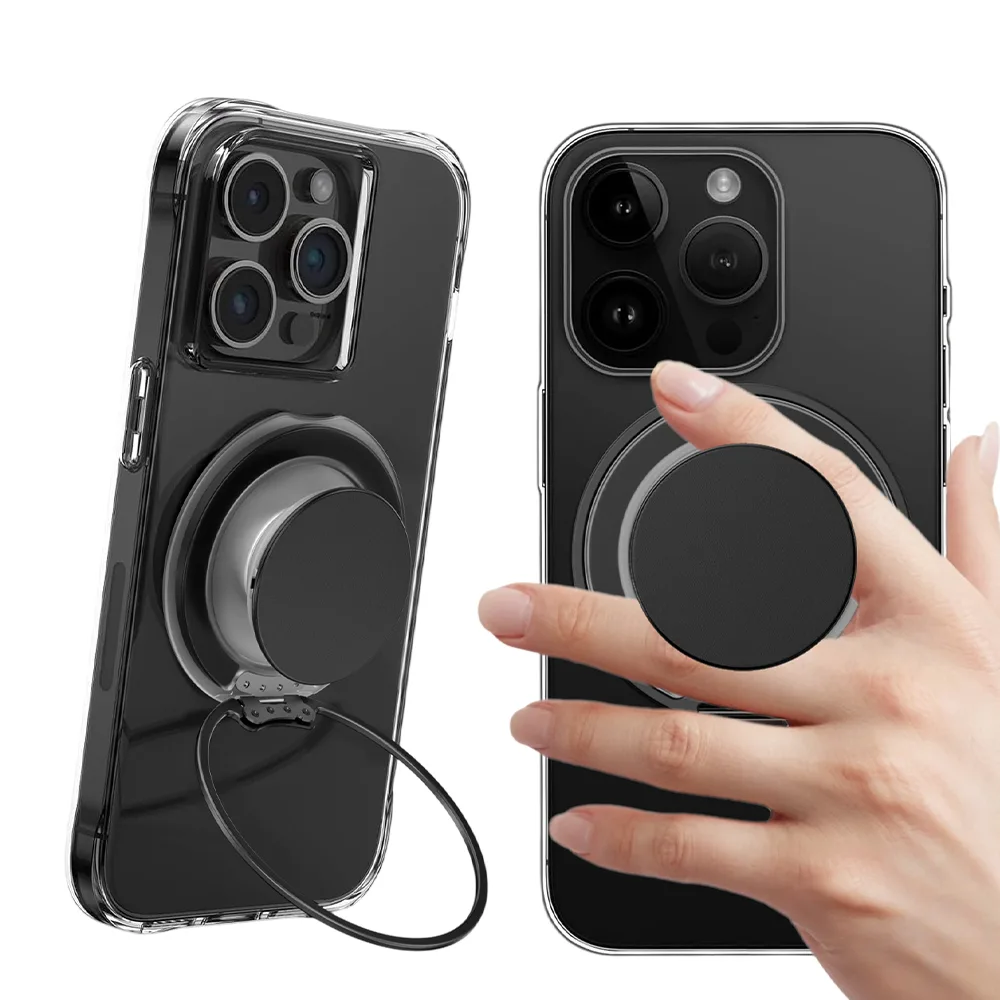Simply Roar รุ่น Magnetic Metal Stand Pop Tok - แหวนติดหลัง - สี Black 2 Simply Roar รุ่น Magnetic Metal Stand Pop Tok - แหวนติดหลัง - สี Black - Image 2