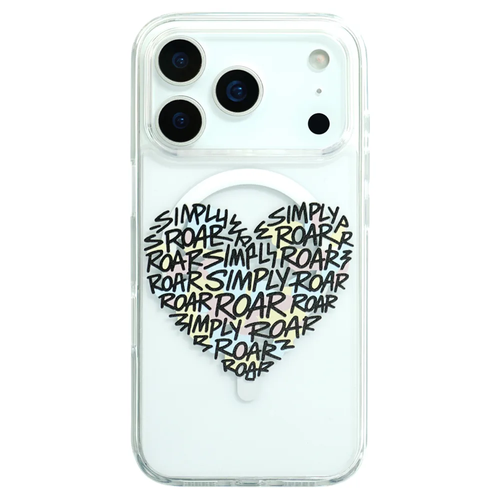 Simply Roar รุ่น Super Magnetic Case - เคส iPhone 17 Pro - สี Black Heart 1 Simply Roar รุ่น Super Magnetic Case - เคส iPhone 17 Pro - สี Black Heart