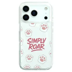 Simply Roar รุ่น Super Magnetic Case - เคส iPhone 17 Pro Max - สี Pink Paw