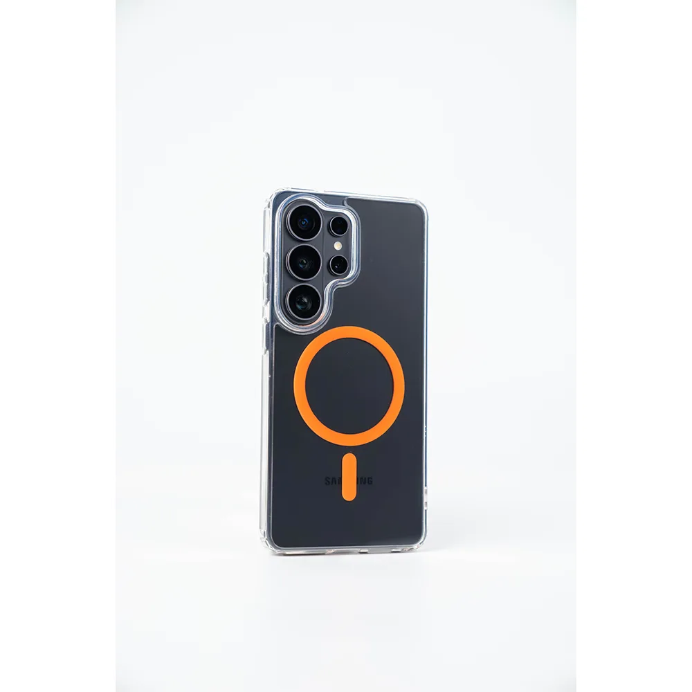 Simply Roar รุ่น Magnetic Color Crystal Case - เคส Galaxy S26 Ultra - สี Orange 2 Simply Roar รุ่น Magnetic Color Crystal Case - เคส Galaxy S26 Ultra - สี Orange - Image 2