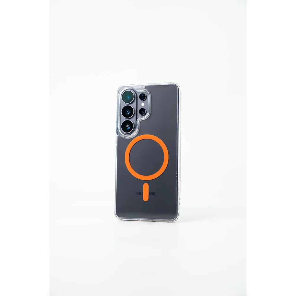 Simply Roar รุ่น Magnetic Color Crystal Case - เคส Galaxy S26 Ultra - สี Orange 4 Simply Roar รุ่น Magnetic Color Crystal Case - เคส Galaxy S26 Ultra - สี Orange - Image 4