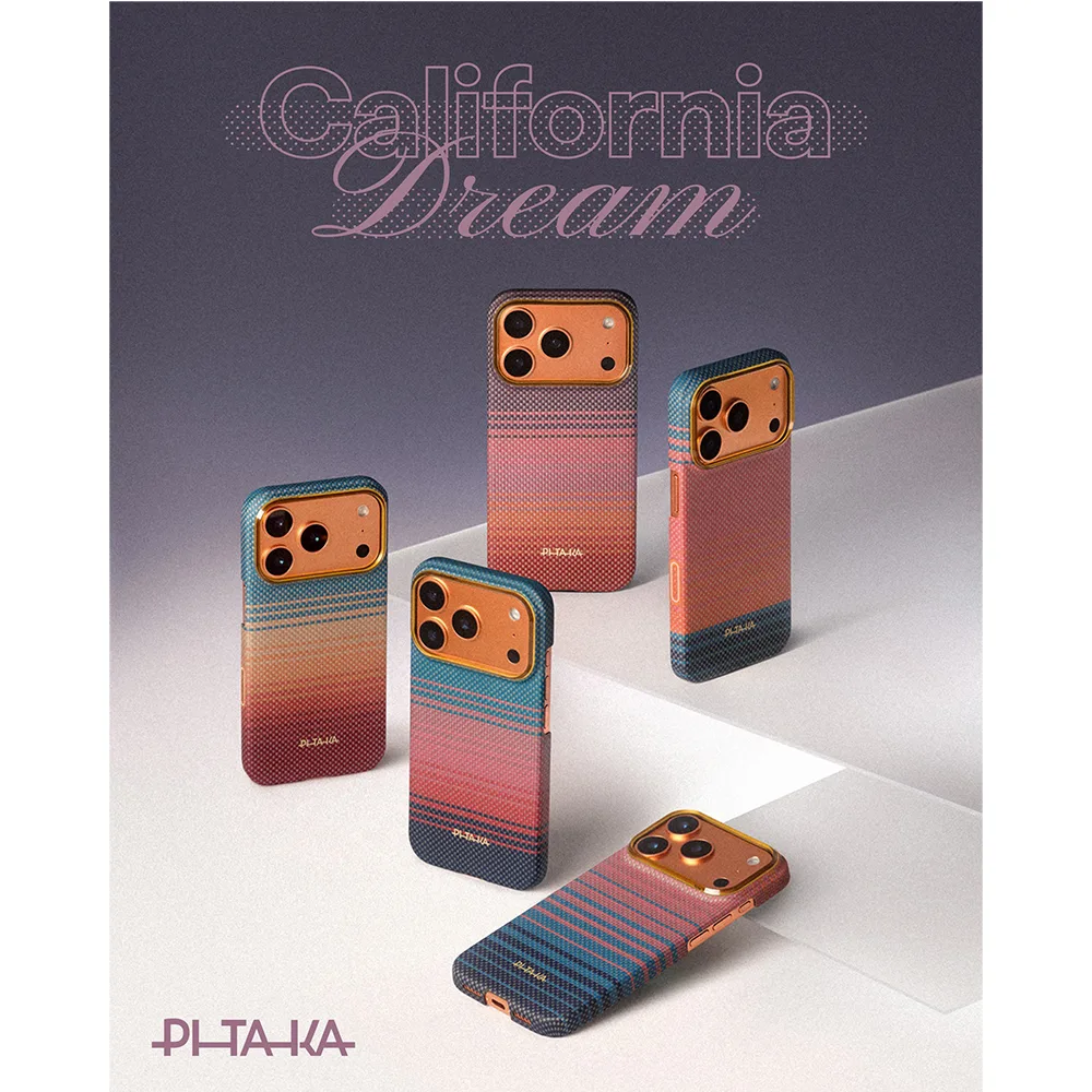 Pitaka รุ่น Sunset 2.0 Edge Case - เคส iPhone 17 Pro - สี California Dream 02 7 Pitaka รุ่น Sunset 2.0 Edge Case - เคส iPhone 17 Pro - สี California Dream 02 - Image 7