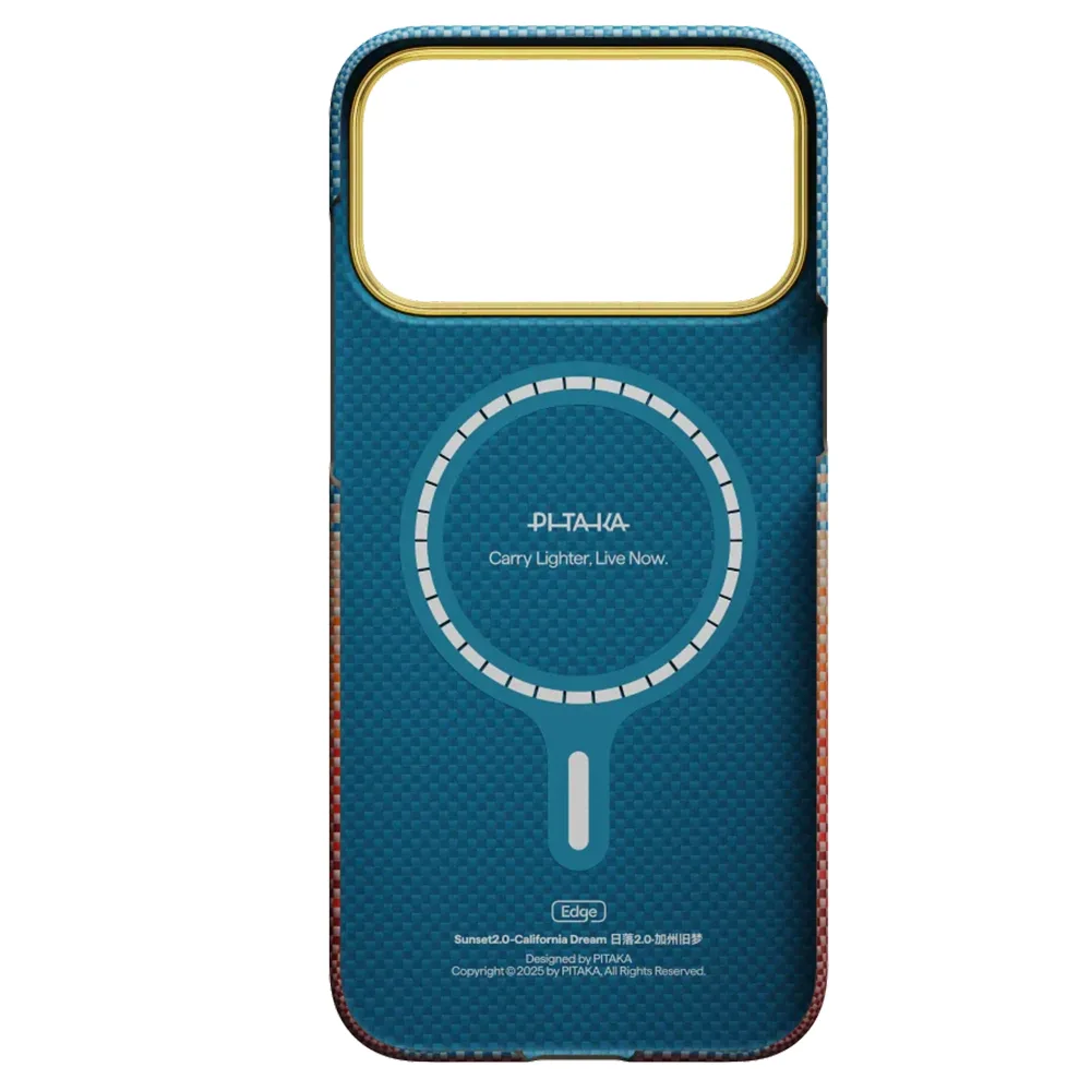 Pitaka รุ่น Sunset 2.0 Edge Case - เคส iPhone 17 Pro - สี California Dream 02 2 Pitaka รุ่น Sunset 2.0 Edge Case - เคส iPhone 17 Pro - สี California Dream 02 - Image 2