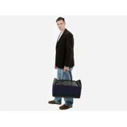 GRAMS(28) รุ่น 184 Weekender Tote - กระเป๋าโท้ท - สี Black Pebbled
