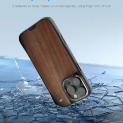 Hoda รุ่น DIVERSE Case (MagSafe) - เคส iPhone Air - สี Blackened Mirror Glass Back Plate