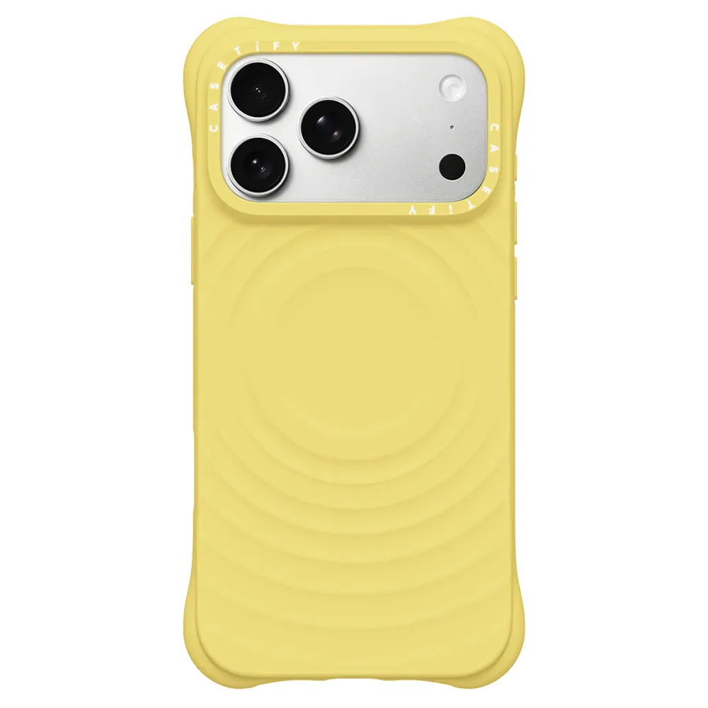Casetify รุ่น Ripple Case (Magsafe) - เคส iPhone 17 Pro Max - สี Buttercream Yellow 1 Casetify รุ่น Ripple Case (Magsafe) - เคส iPhone 17 Pro Max - สี Buttercream Yellow