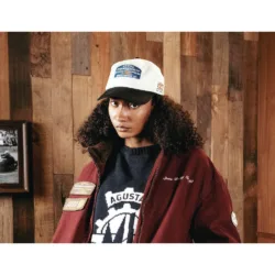 GRAMS(28) X MV Agusta รุ่น Racing Cap - หมวกแก๊ป - สี Dark Navy / Ivory