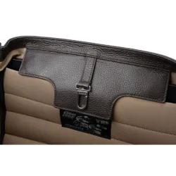 GRAMS(28) X MV Agusta รุ่น 184 Weekender Tote - กระเป๋าโท้ท - สี Dark Brown Pebbled / Suede