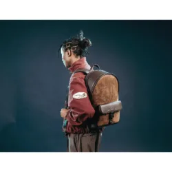 GRAMS(28) X MV Agusta รุ่น 151 Stealth Backpack - กระเป๋าเป้ - สี Dark Brown Pebbled