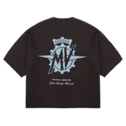 GRAMS(28) X MV Agusta รุ่น Short Sleeve Sweater (L) - เสื้อสเวตเตอร์แขนสั้น - สี Brown