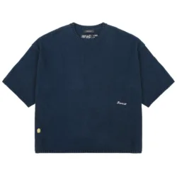 GRAMS(28) X MV Agusta รุ่น Short Sleeve Sweater (M) - เสื้อสเวตเตอร์แขนสั้น - สี Dark Navy