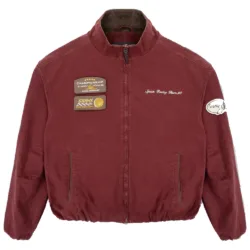 GRAMS(28) X MV Agusta รุ่น Racing Jacket (M)- เสื้อแจ็คเก็ต - สี Burgundy