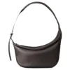 GRAMS(28) X MV Agusta รุ่น 192 Essential Half Moon Bag - กระเป๋าสะพายข้าง - สี Dark Brown Pebbled