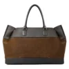 GRAMS(28) X MV Agusta รุ่น 184 Weekender Tote - กระเป๋าโท้ท - สี Dark Brown Pebbled / Suede