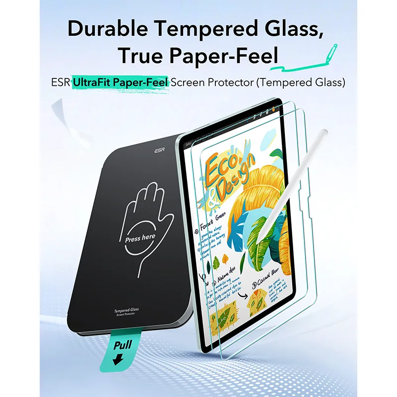ESR รุ่น UltraFit Classic Screen Protector - ฟิล์มหน้าจอ iPad Mini (7th/6th Gen) - (แพ็ค 2 ชิ้น) 5 ESR รุ่น UltraFit Classic Screen Protector - ฟิล์มหน้าจอ iPad Mini (7th/6th Gen) - (แพ็ค 2 ชิ้น) - Image 5