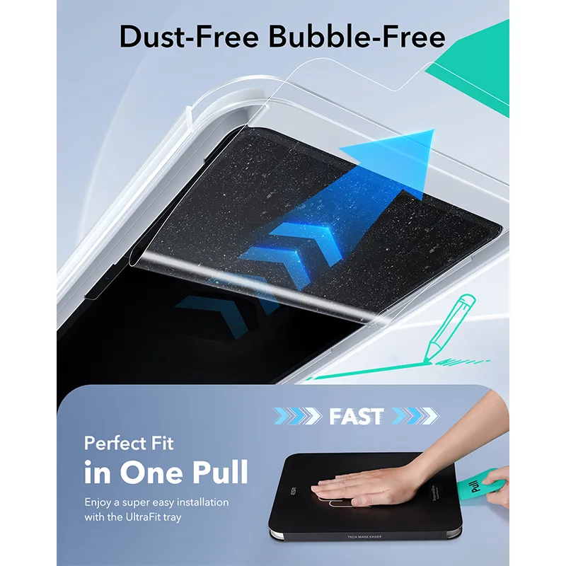 ESR รุ่น UltraFit Classic Screen Protector - ฟิล์มหน้าจอ iPad Mini (7th/6th Gen) - (แพ็ค 2 ชิ้น) 3 ESR รุ่น UltraFit Classic Screen Protector - ฟิล์มหน้าจอ iPad Mini (7th/6th Gen) - (แพ็ค 2 ชิ้น) - Image 3