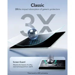 ESR รุ่น UltraFit Classic Screen Protector - ฟิล์มหน้าจอ iPad Mini (7th/6th Gen) - (แพ็ค 2 ชิ้น) 12 ESR รุ่น UltraFit Classic Screen Protector - ฟิล์มหน้าจอ iPad Mini (7th/6th Gen) - (แพ็ค 2 ชิ้น)