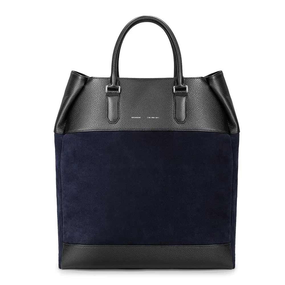 GRAMS(28) รุ่น 185 Vertical Tote - กระเป๋าโท้ท - สี Black/Navy 1 GRAMS(28) รุ่น 185 Vertical Tote - กระเป๋าโท้ท - สี Black/Navy