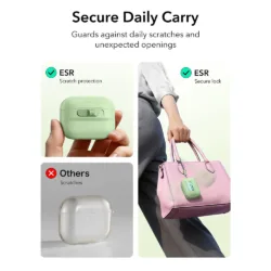 ESR รุ่น Pulse FlickLock™ Case - เคส AirPods Pro 3 - สี Light Green 16 ESR รุ่น Pulse FlickLock™ Case - เคส AirPods Pro 3 - สี Light Green