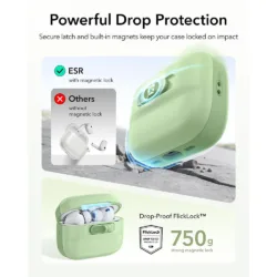 ESR รุ่น Pulse FlickLock™ Case - เคส AirPods Pro 3 - สี Light Green 12 ESR รุ่น Pulse FlickLock™ Case - เคส AirPods Pro 3 - สี Light Green