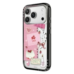 Casetify รุ่น Compact Case - เคส iPhone 17 Pro - ลาย Strawberry Love