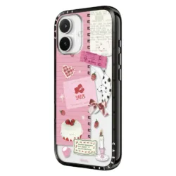 Casetify รุ่น Compact Case - เคส iPhone 17 - ลาย Strawberry Love