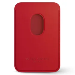 Golden Concept รุ่น The Essential Magsafe Wallet - ที่เก็บบัตรติดหลังมือถือ - สี Red