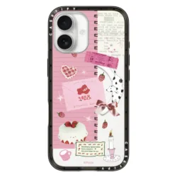 Casetify รุ่น Compact Case - เคส iPhone 17 - ลาย Strawberry Love