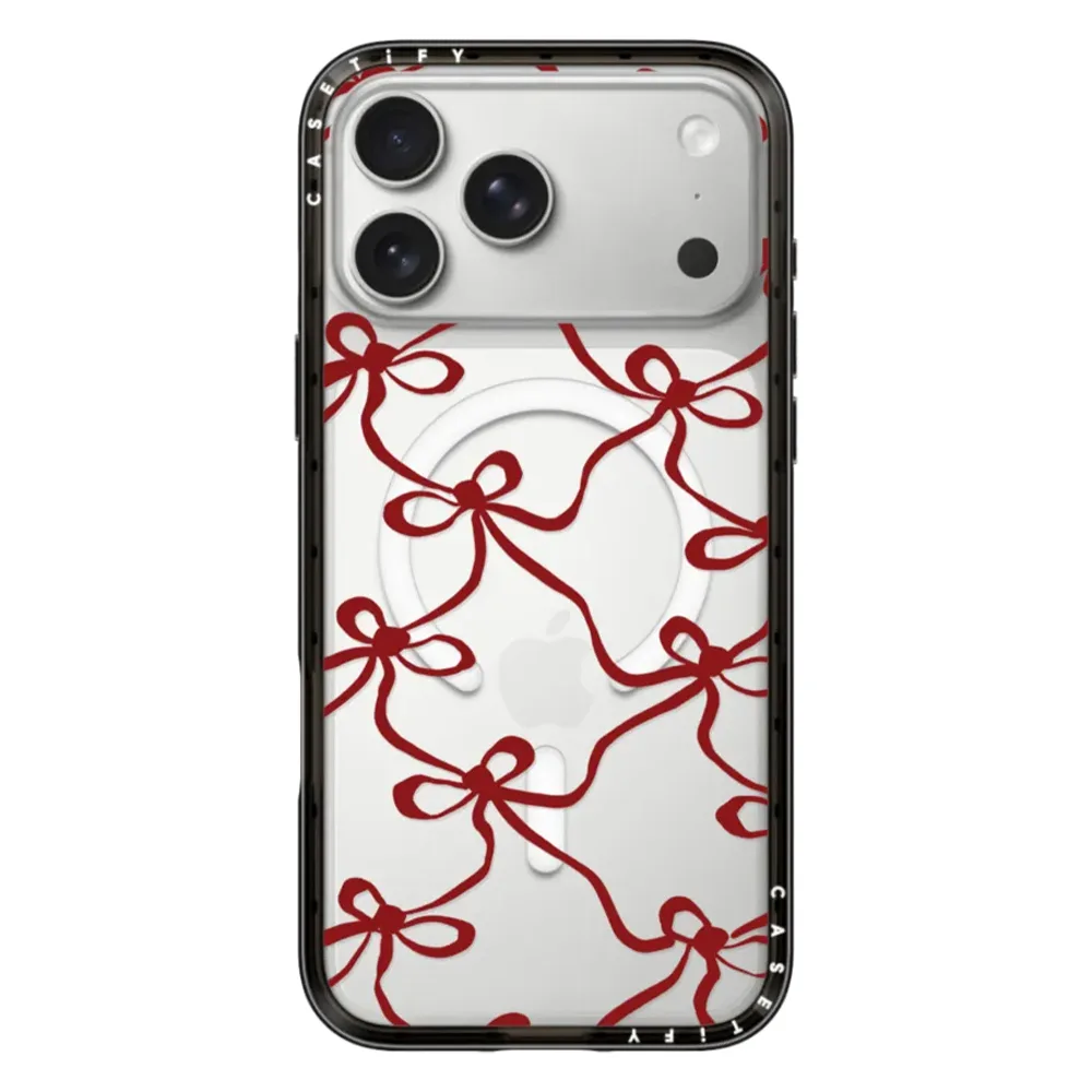 Casetify รุ่น Compact Case - เคส iPhone 17 Pro - ลาย Red Bownet