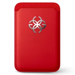 Golden Concept รุ่น The Essential Magsafe Wallet - ที่เก็บบัตรติดหลังมือถือ - สี Red