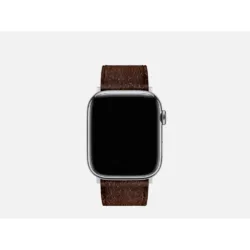 GRAMS(28) รุ่น 161 Modern Band (Snowflake Leather) - สายนาฬิกา Apple Watch 42/44/45/49mm - สี Black/Tobacco